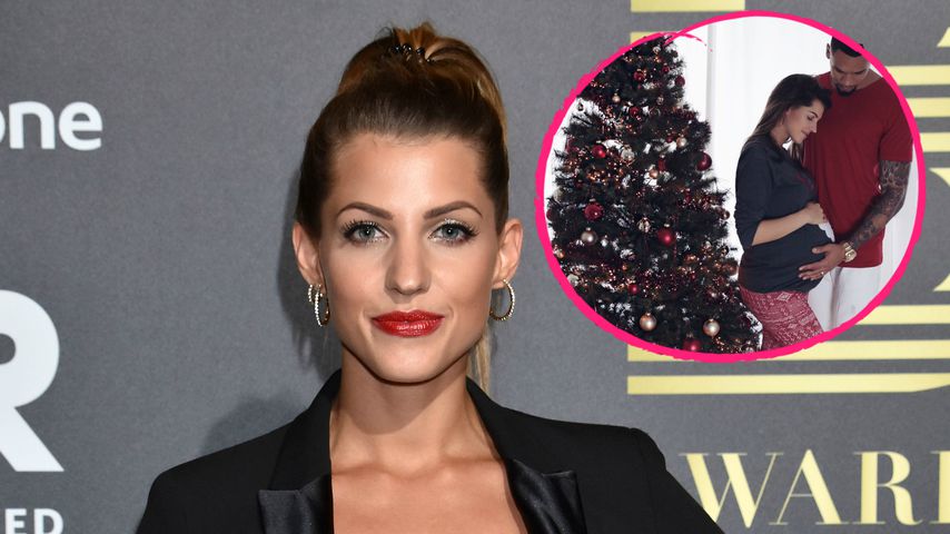 Noch mit Baby-Kugel: Sarah Harrison erinnert an Xmas 2017!