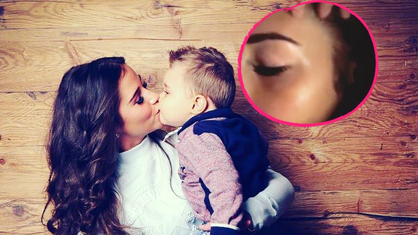 Autsch, blauer Fleck! Alessio haut Mama Sarah mit Stange!