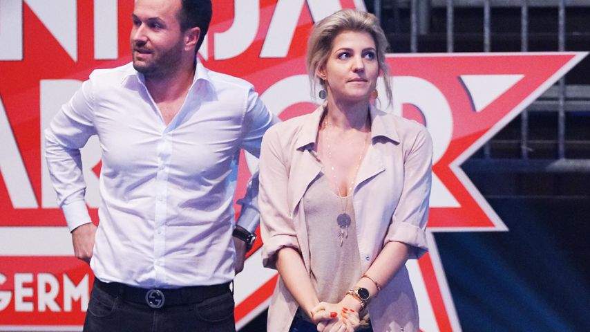 TV-Sternchen Sarah Nowak und ihr Manager Thomas Mai bei "Ninja Warrior Germany"