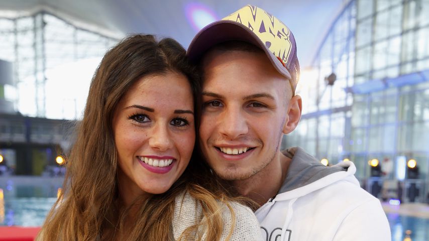 Sarah und Pietro Lombardi beim "TV Total"-Turmspringen