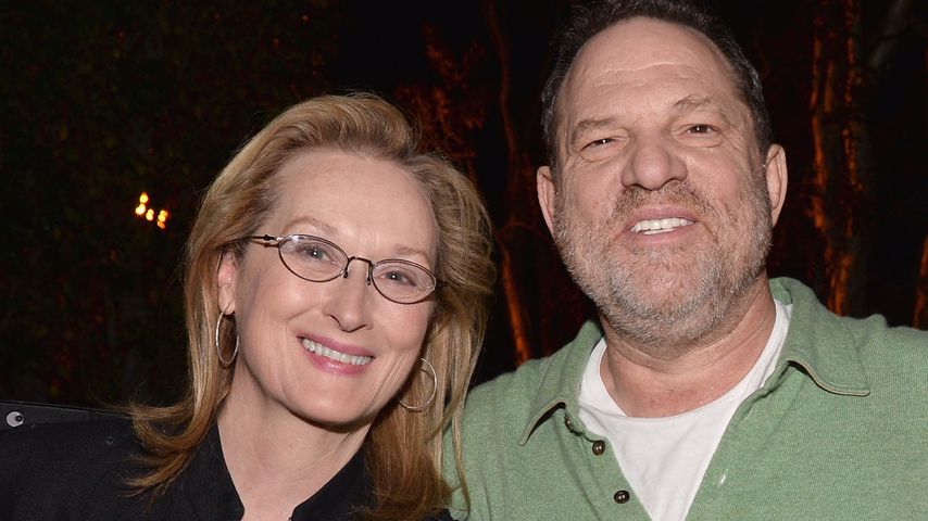 Schauspielerin Meryl Streep und Produzent Harvey Weinstein
