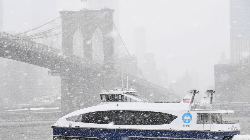 Scheesturm Toby in new York im März 2018