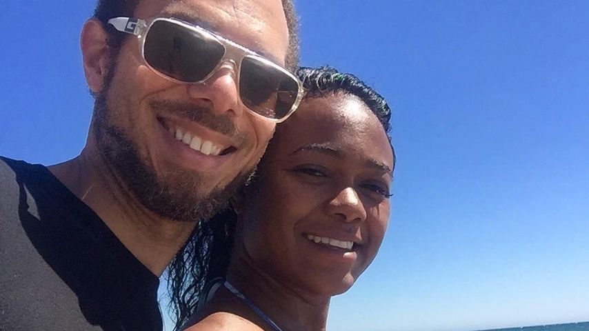 Schwangere Tatyana Ali mit ihrem Mann Dr. Vaughn Rasberry