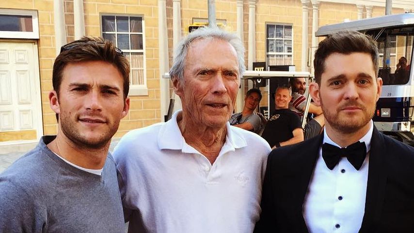 Scott Eastwood mit Vater Clint und Michael Bublé in LA