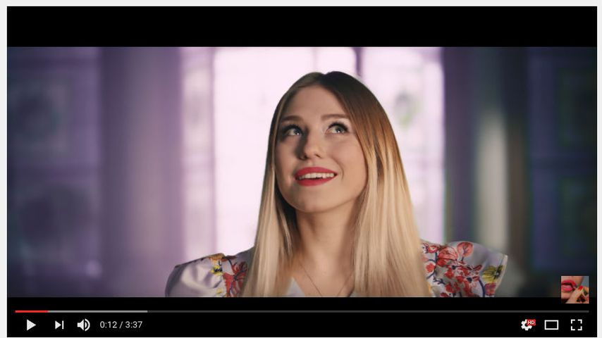 Screenshot: Bibis erste Single