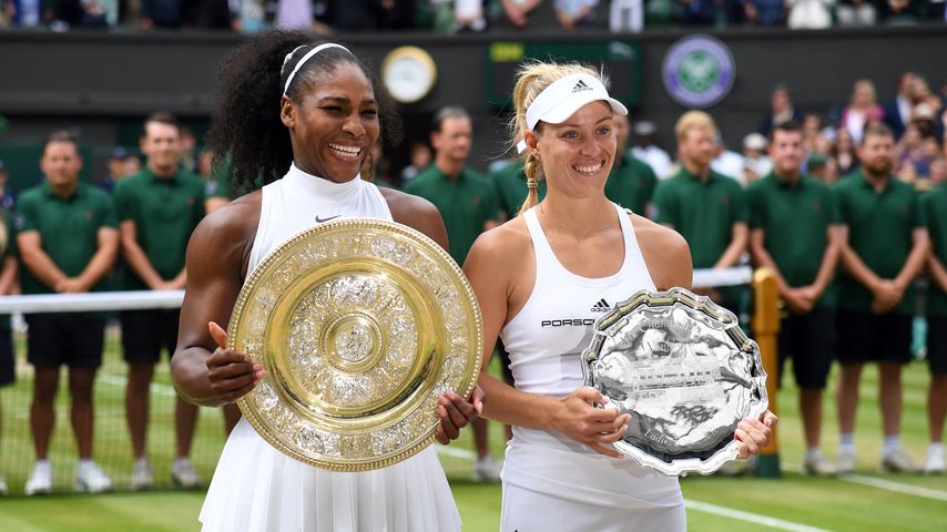 Serena Williams und Angelique Kerber beim Grand Slam Turnier in Wimbledon