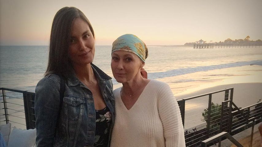 Shannen Doherty mit einer Freundin vor dem Restaurant "Nobu" in Malibu