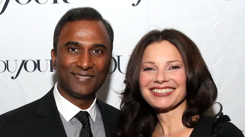 Shiva Ayyadurai und Fran Drescher bei einem Event in New York