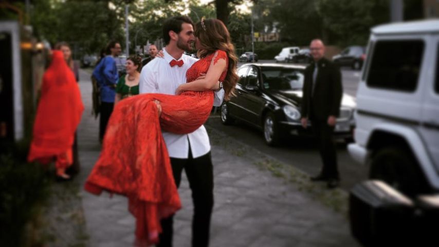 Sila Sahin und Samuel Radlinger am Henna-Abend vor ihrer Hochzeit