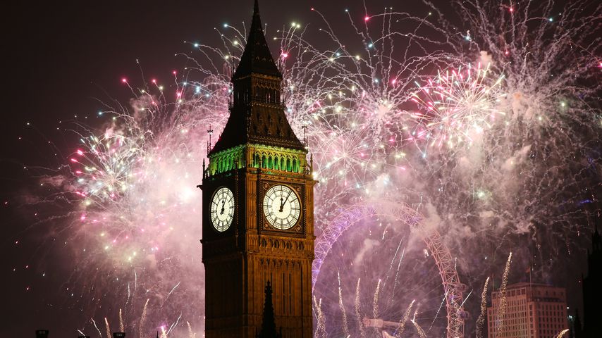 Silvesterfeuerwerk in London