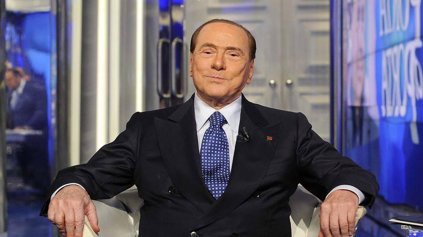 Silvio Berlusconi in der Talkshow "Porta a Porta" in Rom