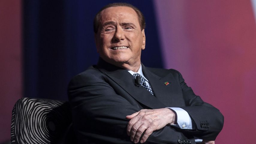 Silvio Berlusconi in der TV-Show "Virus" in Rom