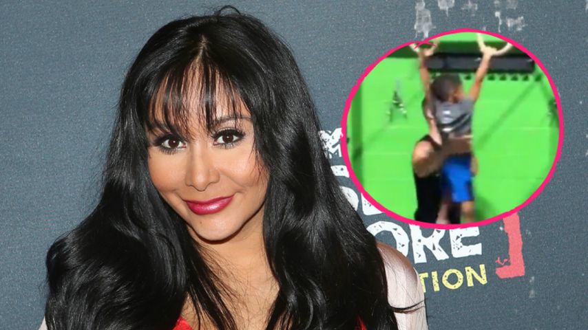 Mini-"Ninja Warrior": Snookis Sohn trainiert schon Parcours