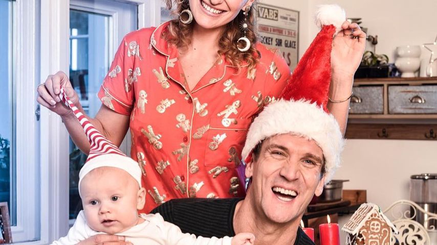 Emil-Ocean, Janni Hönscheid und Peer Kusmagk im Weihnachtslook