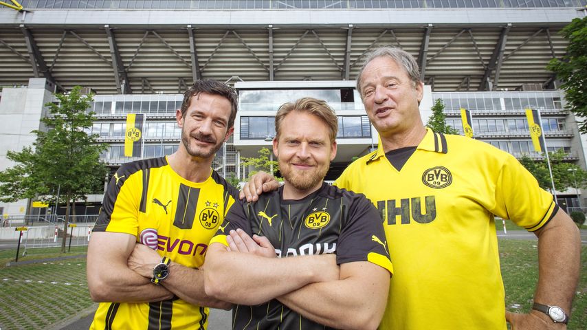 Die "Volltreffer"-Darsteller: Sönke Möhring, Axel Stein und Tom Gerhardt (v.l.n.r.)