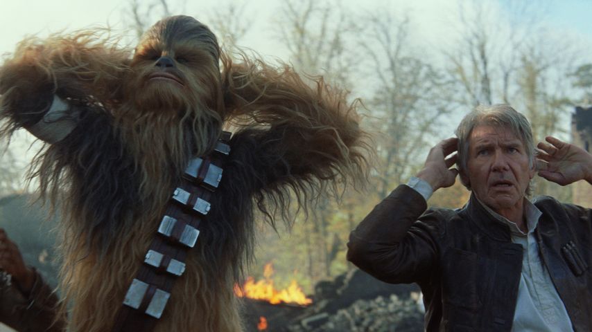 Harrison Ford, John Boyega und Peter Mayhew