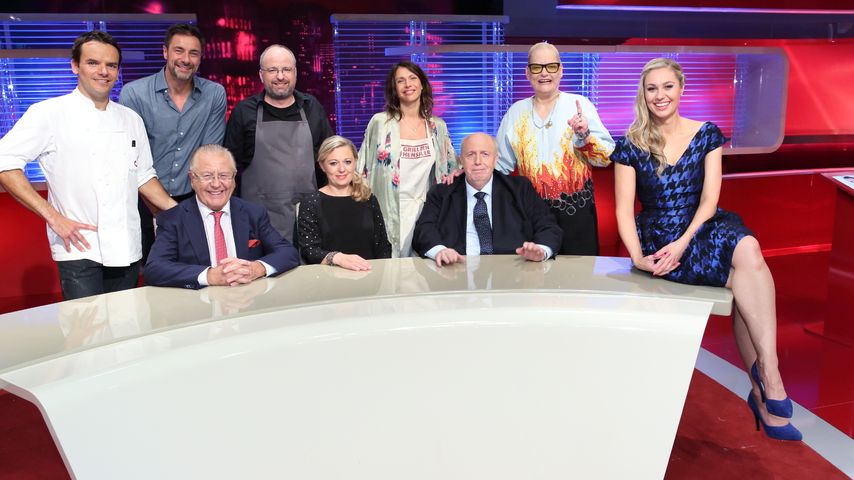 Jana Pallaske, Ruth Moschner, Steffen Henssler, Hella von Sinnen und Marco Schreyl