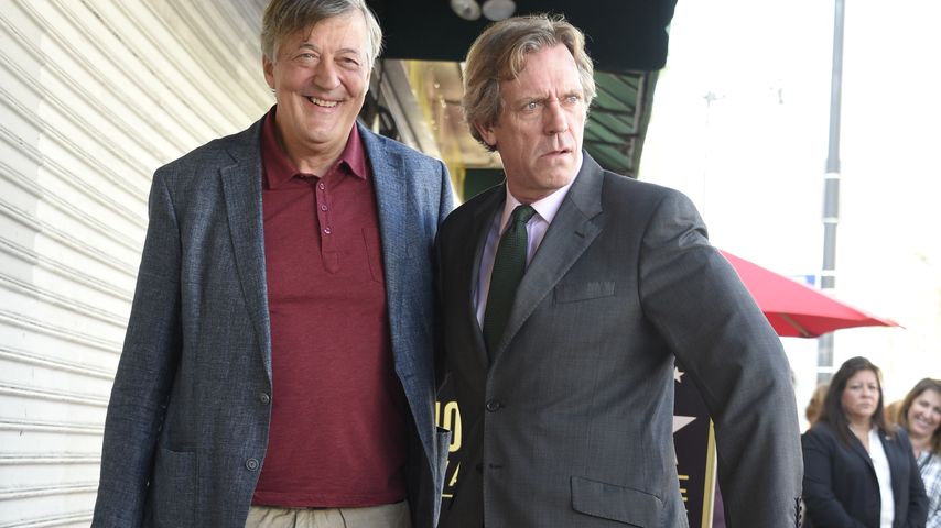 Stephen Fry und Hugh Laurie auf dem Walk of Fame
