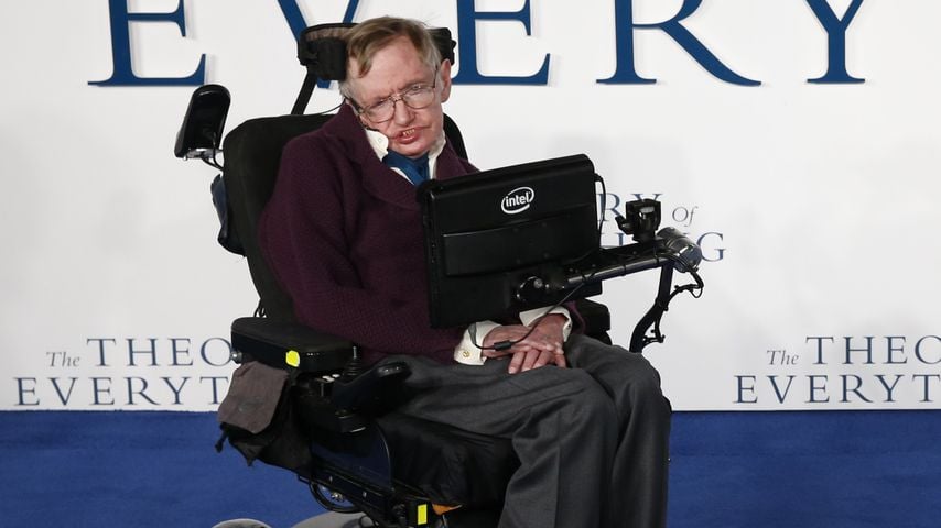 Stephen Hawking bei der Premiere zu "The Theory of Everything"