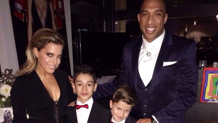 Sylvie van der Vaart, Maurice Mobetie und Damian van der Vaart