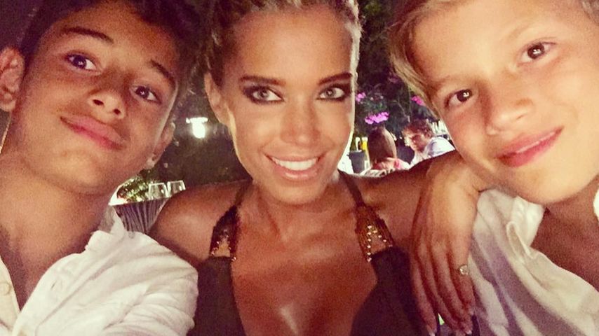 Sylvie van der Vaart mit ihrem Sohn Damian