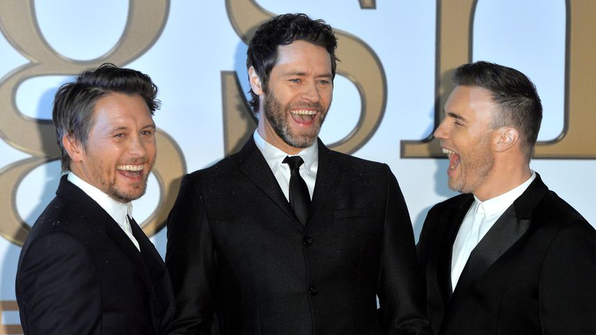 Mark Owen, Howard Donald und Gary Barlow von Take That