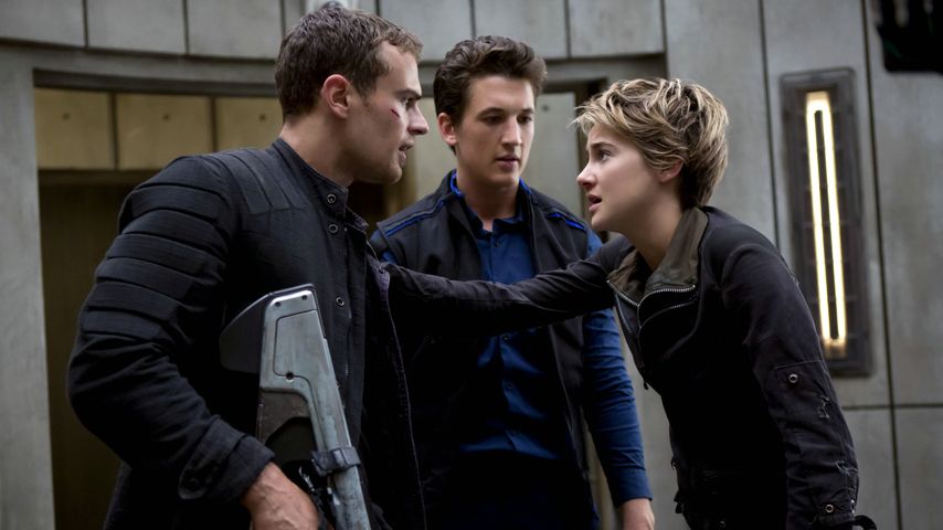 Theo James, Miles Teller und Shailene Woodley in "Insurgent"