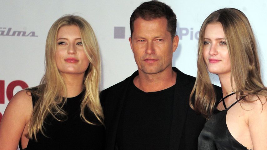 Til Schweiger mit seinen Töchtern Luna und Lilli