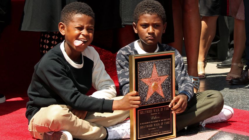 Ushers Kids, Usher V und Naviyd Ely, auf dem Walk of Fame