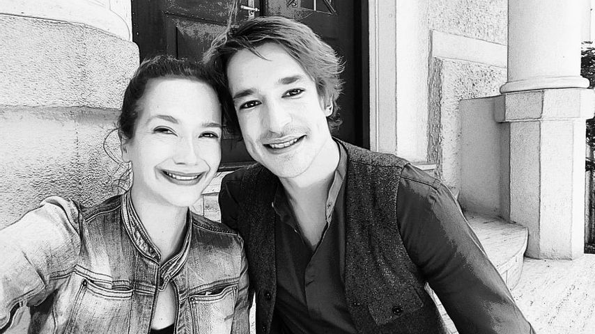 Uta Kargel und Sebastian Fischer am "Sturm der Liebe"-Set
