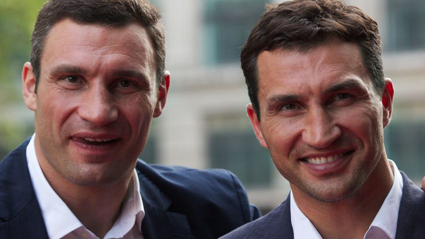 Vitali und Wladimir Klitschko bei der Premiere von "Klitschko" in London