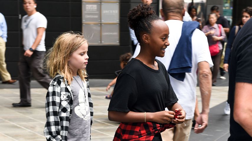 Vivienne und Zahara Jolie-Pitt