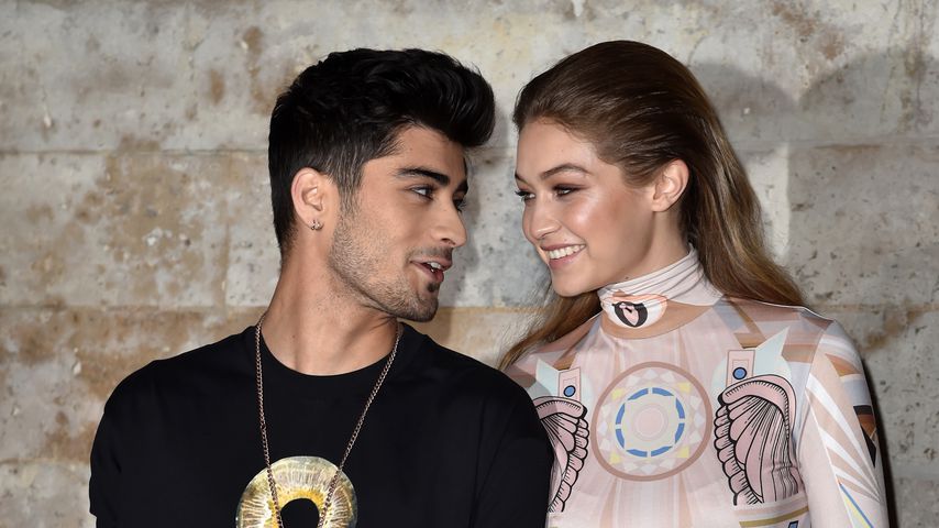Zayn Malik und Gigi Hadid auf der Fashion Week in Paris, 2017