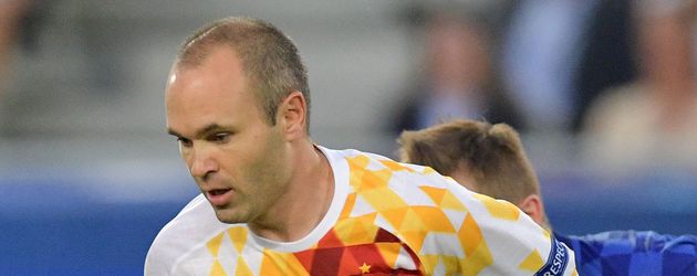 Andres Iniesta beim EM-Spiel Spanien gegen Kroatien in Bordeaux Andres Iniesta beim EM-Spiel Spanien gegen Kroatien in Bordeaux