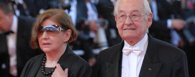 Andrzej Wajda mit seiner Frau bei den Oscars Andrzej Wajda mit seiner Frau bei den Oscars