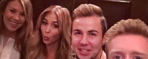 Mario Götze, Ann-Kathrin Brömmel, Montana Yorke und André Schürrle Mario Götze, Ann-Kathrin Brömmel, Montana Yorke und André Schürrle