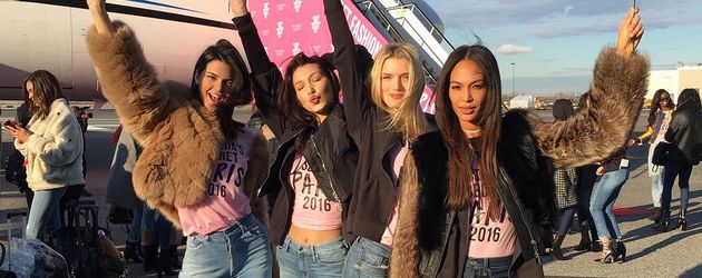 Victoria's Secret Models Kendall Jenner, Bella Hadid, Lily Donaldson und Joan Smalls Victoria's Secret Models Kendall Jenner, Bella Hadid, Lily Donaldson und Joan Smalls