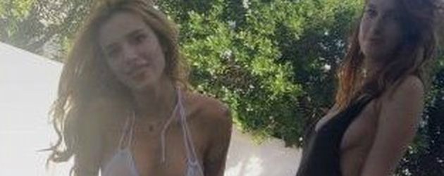 Bella Thorne und Tyler Posey (links) mit Bellas Schwester Dani Bella Thorne und Tyler Posey (links) mit Bellas Schwester Dani