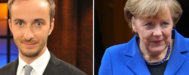 Jan Böhmermann und Angela Merkel Jan Böhmermann und Angela Merkel