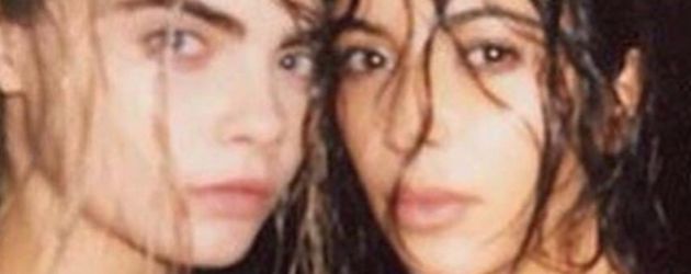 Kim Kardashian und Cara Delevingne Kim Kardashian und Cara Delevingne