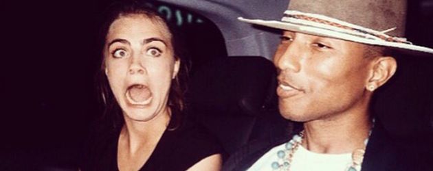 Cara Delevingne und Pharrell Williams Cara Delevingne und Pharrell Williams