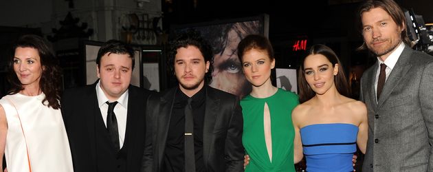 Emilia Clarke, Kit Harington, Michelle Fairley, Rose Leslie und Nikolaj Coster-Waldau Emilia Clarke, Kit Harington, Michelle Fairley, Rose Leslie und Nikolaj Coster-Waldau