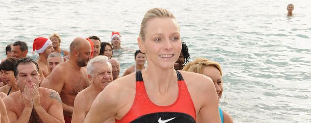 Charlène von Monaco bei einem Charity-Schwimmen Charlène von Monaco bei einem Charity-Schwimmen