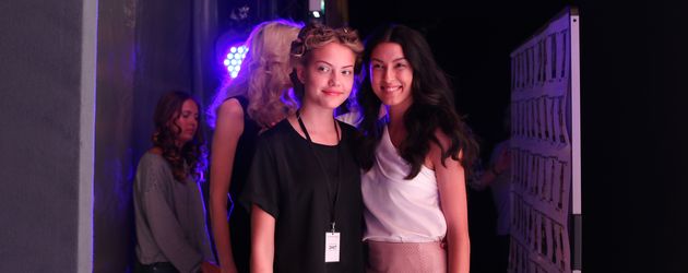 Cheyenne Ochsenknecht und Rebecca Mir Backstage bei der Riani Show Cheyenne Ochsenknecht und Rebecca Mir Backstage bei der Riani Show