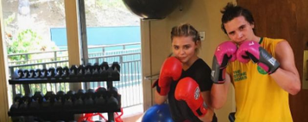Chloë Moretz und Brooklyn Beckham im Fitnessstudio Chloë Moretz und Brooklyn Beckham im Fitnessstudio