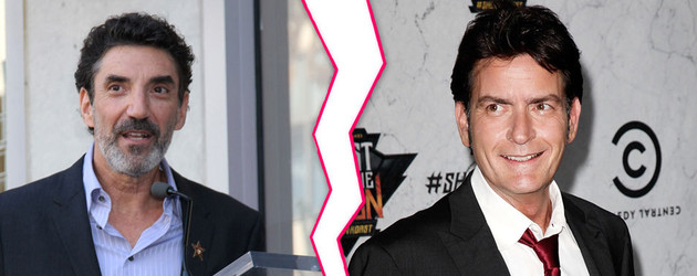 Charlie Sheen und Chuck Lorre Charlie Sheen und Chuck Lorre