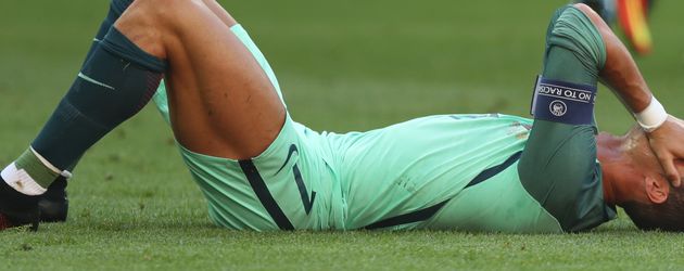 Cristiano Ronaldo beim Spiel Ungarn gegen Portugal bei der EM 2016 in Lyon Cristiano Ronaldo beim Spiel Ungarn gegen Portugal bei der EM 2016 in Lyon