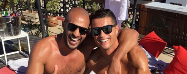 Cristiano Ronaldo und der Boxer Badr Hari Cristiano Ronaldo und der Boxer Badr Hari