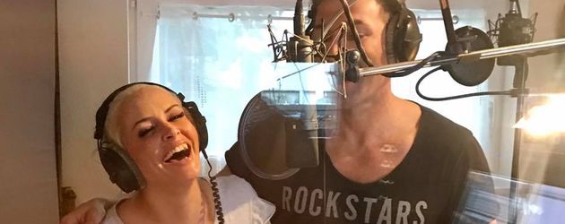Daniela Katzenberger und Lucas Cordalis im Tonstudio Daniela Katzenberger und Lucas Cordalis im Tonstudio