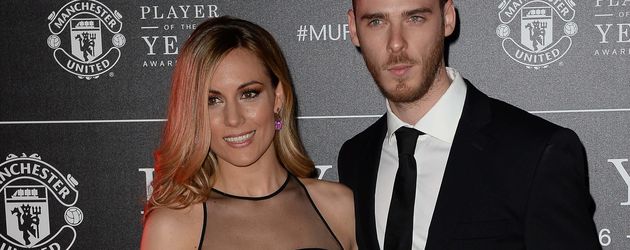 David de Gea und Edurne Garcia bei den Manchester United Player Of The Year Awards David de Gea und Edurne Garcia bei den Manchester United Player Of The Year Awards
